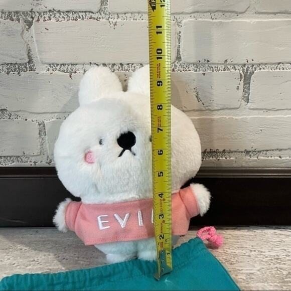 Evil Bunny Plush with Travel Bag New OWNAJ Sold Out Rare Rabbit Easter - Picture 2 of 6